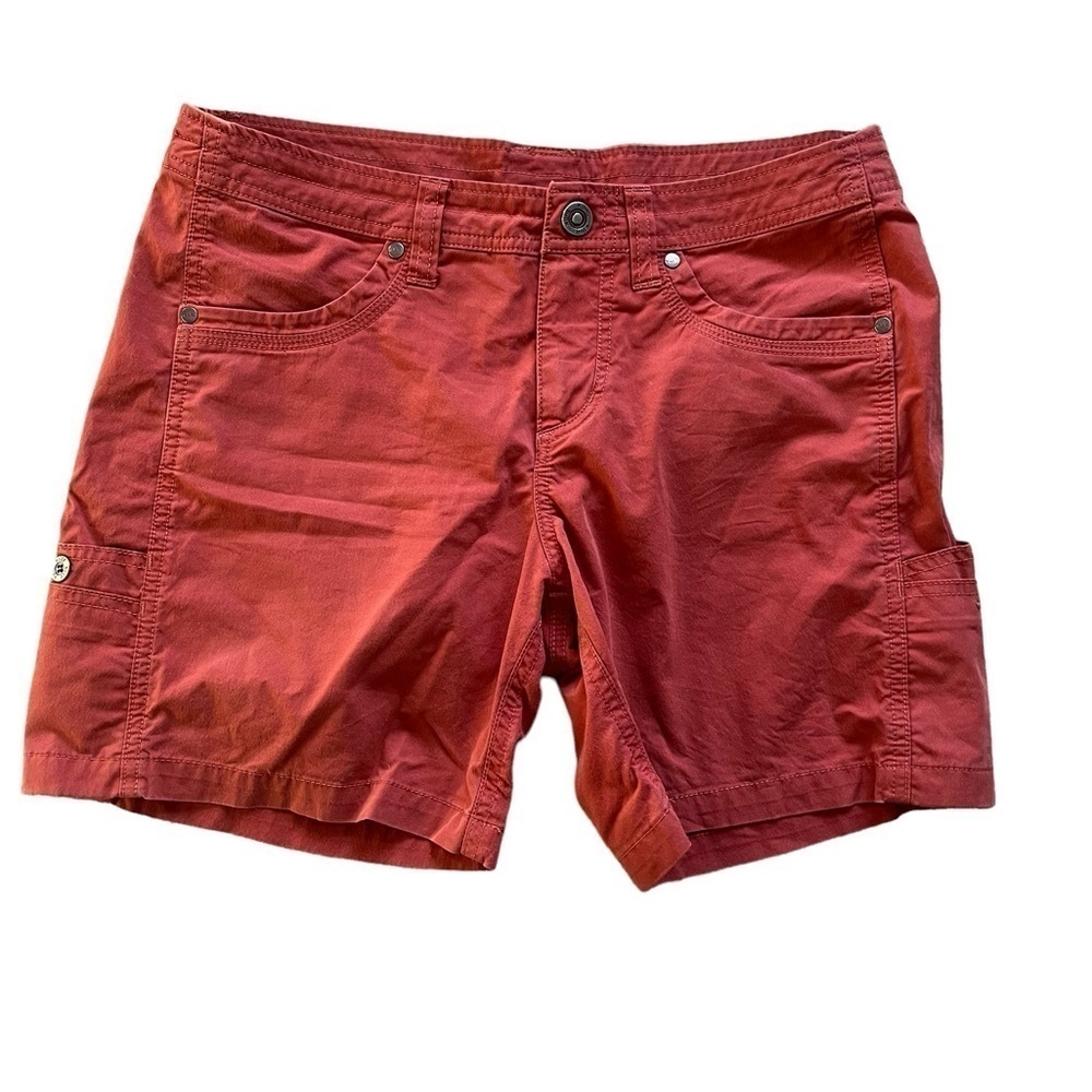 Kuhl Women's Cargo Shorts in Rust Red